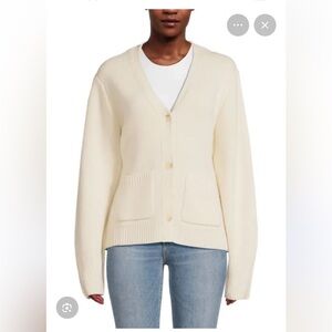 NAADAM Ultra Luxe 100% Cashmere Cardigan in Ivory Size Small NWOT